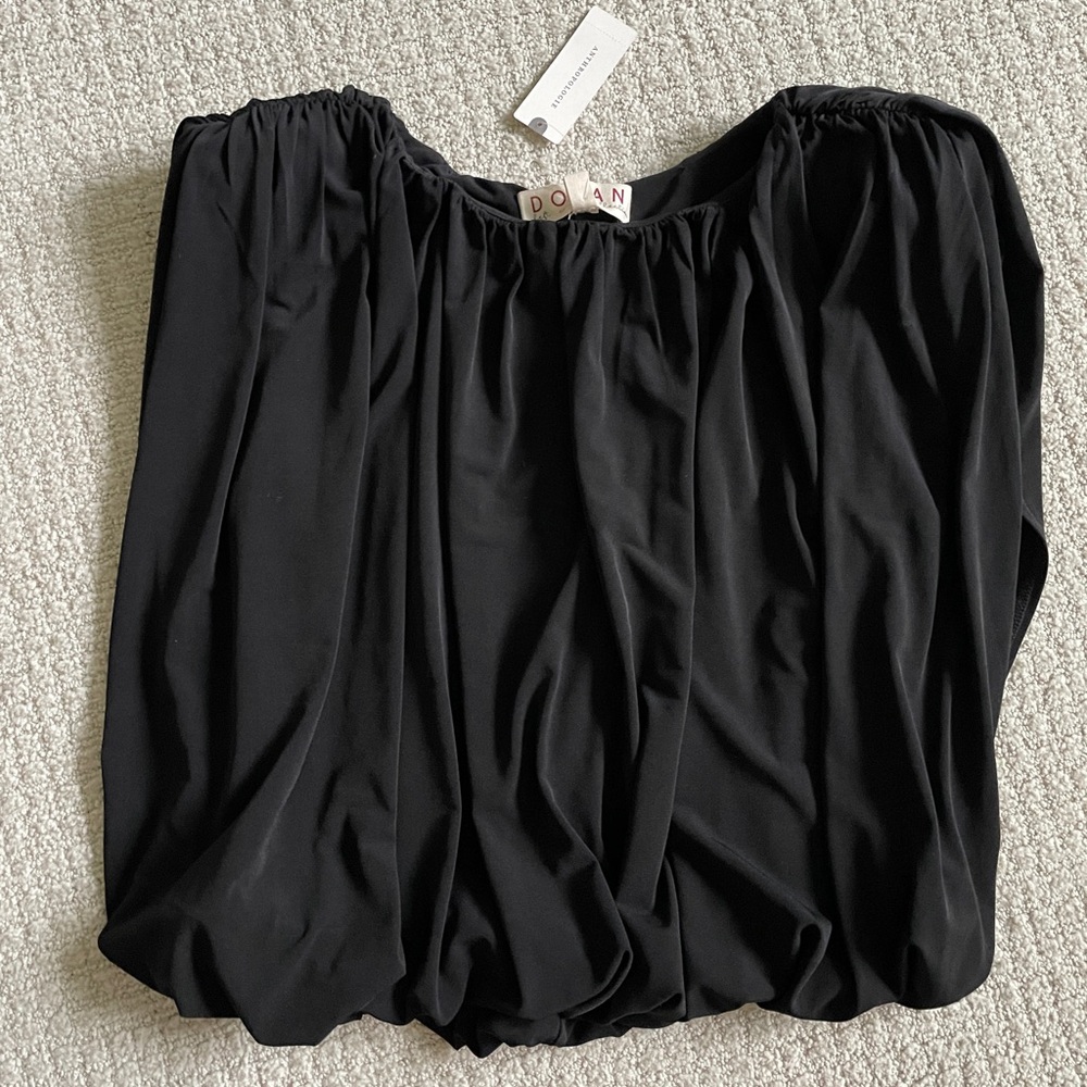 Anthropologie Dolan Black Draped Top